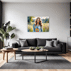 Free Spirit Hippie Girl Living Room Demo