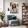 Free Spirit Hippie Girl Living Room Demo