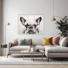 French Bulldog Abstract Living Room Demo