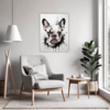 French Bulldog Abstract Living Room Demo