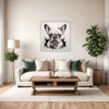 French Bulldog Abstract Living Room Demo
