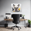 French Bulldog Abstract Office Demo