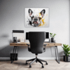 French Bulldog Abstract Office Demo