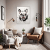 French Bulldog Abstract Office Demo