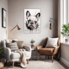 French Bulldog Abstract Office Demo