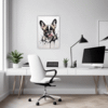 French Bulldog Abstract Office Demo