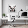 French Bulldog Abstract Office Demo