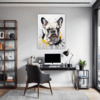French Bulldog Abstract Office Demo