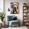 Friendly Labrador Retriever Living Room Demo