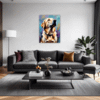 Friendly Labrador Retriever Living Room Demo