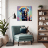 Friendly Labrador Retriever Living Room Demo