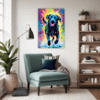 Friendly Labrador Retriever Living Room Demo