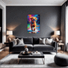 Friendly Labrador Retriever Living Room Demo