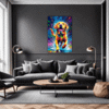 Friendly Labrador Retriever Living Room Demo