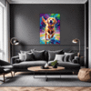 Friendly Labrador Retriever Living Room Demo