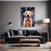 Friendly Labrador Retriever Living Room Demo