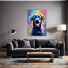 Friendly Labrador Retriever Living Room Demo