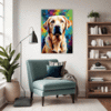 Friendly Labrador Retriever Living Room Demo