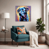 Friendly Labrador Retriever Living Room Demo