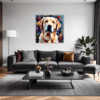 Friendly Labrador Retriever Living Room Demo