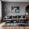 Friendly Labrador Retriever Living Room Demo