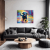 Friendly Labrador Retriever Living Room Demo