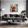 Friendly Labrador Retriever Living Room Demo