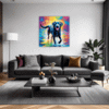 Friendly Labrador Retriever Living Room Demo