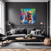 Friendly Labrador Retriever Living Room Demo