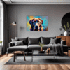 Friendly Labrador Retriever Living Room Demo