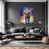 Friendly Labrador Retriever Living Room Demo
