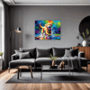 Friendly Labrador Retriever Living Room Demo