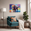 Friendly Labrador Retriever Living Room Demo
