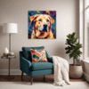 Friendly Labrador Retriever Living Room Demo