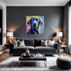 Friendly Labrador Retriever Living Room Demo