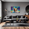 Friendly Labrador Retriever Living Room Demo