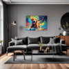 Friendly Labrador Retriever Living Room Demo