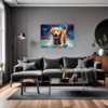 Friendly Labrador Retriever Living Room Demo
