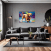Friendly Labrador Retriever Living Room Demo