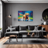 Friendly Labrador Retriever Living Room Demo