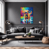Friendly Labrador Retriever Living Room Demo