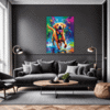 Friendly Labrador Retriever Living Room Demo