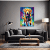 Friendly Labrador Retriever Living Room Demo