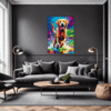 Friendly Labrador Retriever Living Room Demo