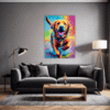 Friendly Labrador Retriever Living Room Demo