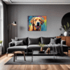 Friendly Labrador Retriever Living Room Demo