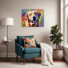 Friendly Labrador Retriever Living Room Demo