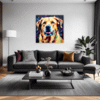 Friendly Labrador Retriever Living Room Demo