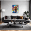 Friendly Labrador Retriever Living Room Demo