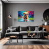 Friendly Labrador Retriever Living Room Demo